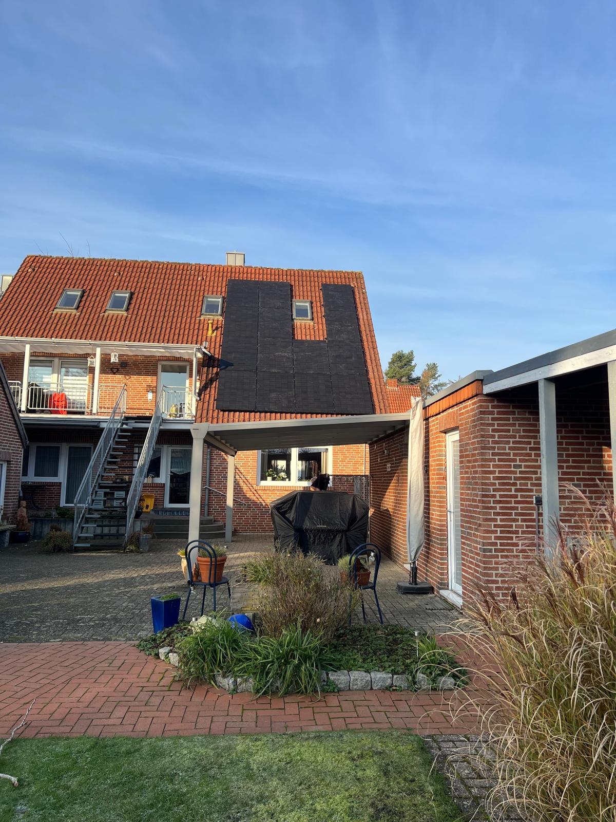 Wohnhaus in Lingen mit 11,57 kWp PV-Anlage auf dem Satteldach